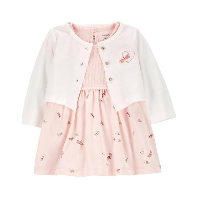 Baby Girl (NB-12M) Carter's® 2pc. Dragonfly Dress & Cardigan Set