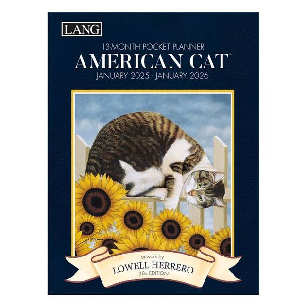Lang® American Cat 2025 Monthly Pocket Planner