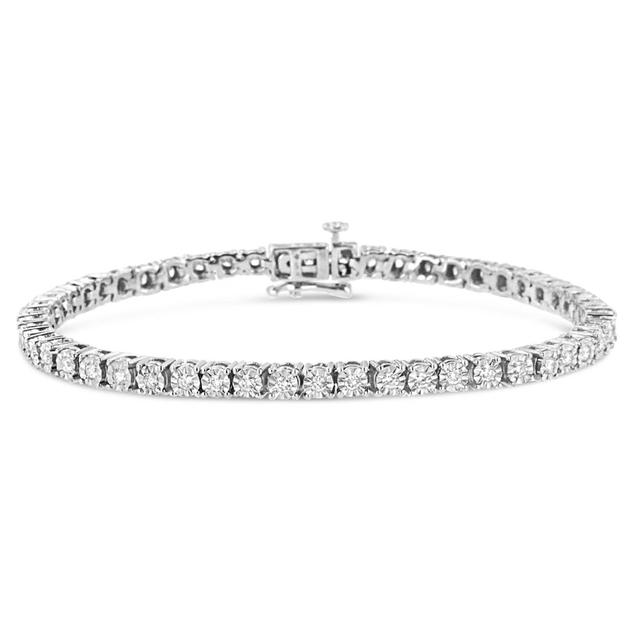 Haus of Brilliance 1/2ctw. Lab Grown Diamond Link Tennis Bracelet