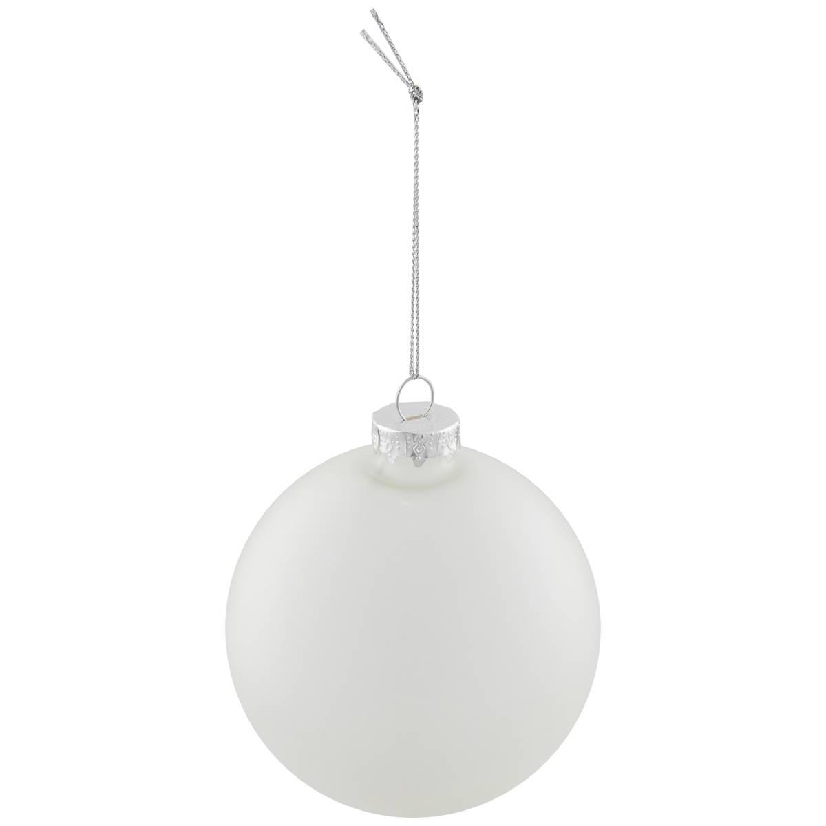 Northlight 4ct. Frosted Matte Glass Christmas Ornaments