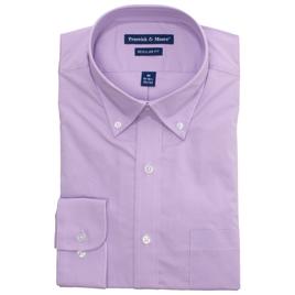 Mens Preswick & Moore(R) Regular Fit Cotton Dress Shirt - Lilac