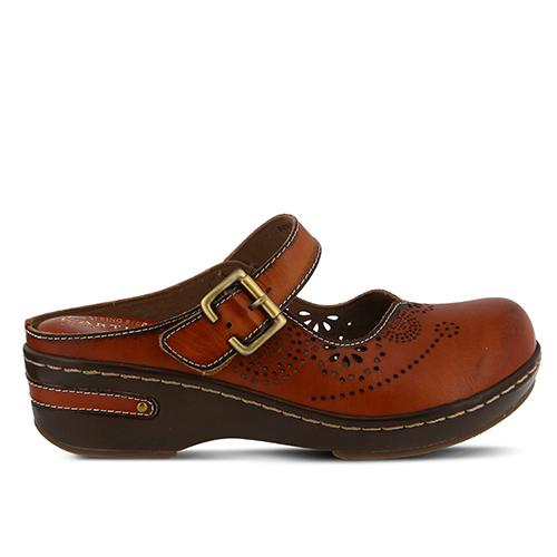 Womens L’Artiste by Spring Step Aneria Clogs- Camel