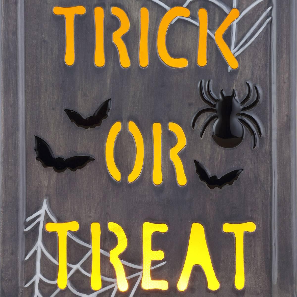 Mr. Halloween Ceramic LED Tombstone - Trick or Treat