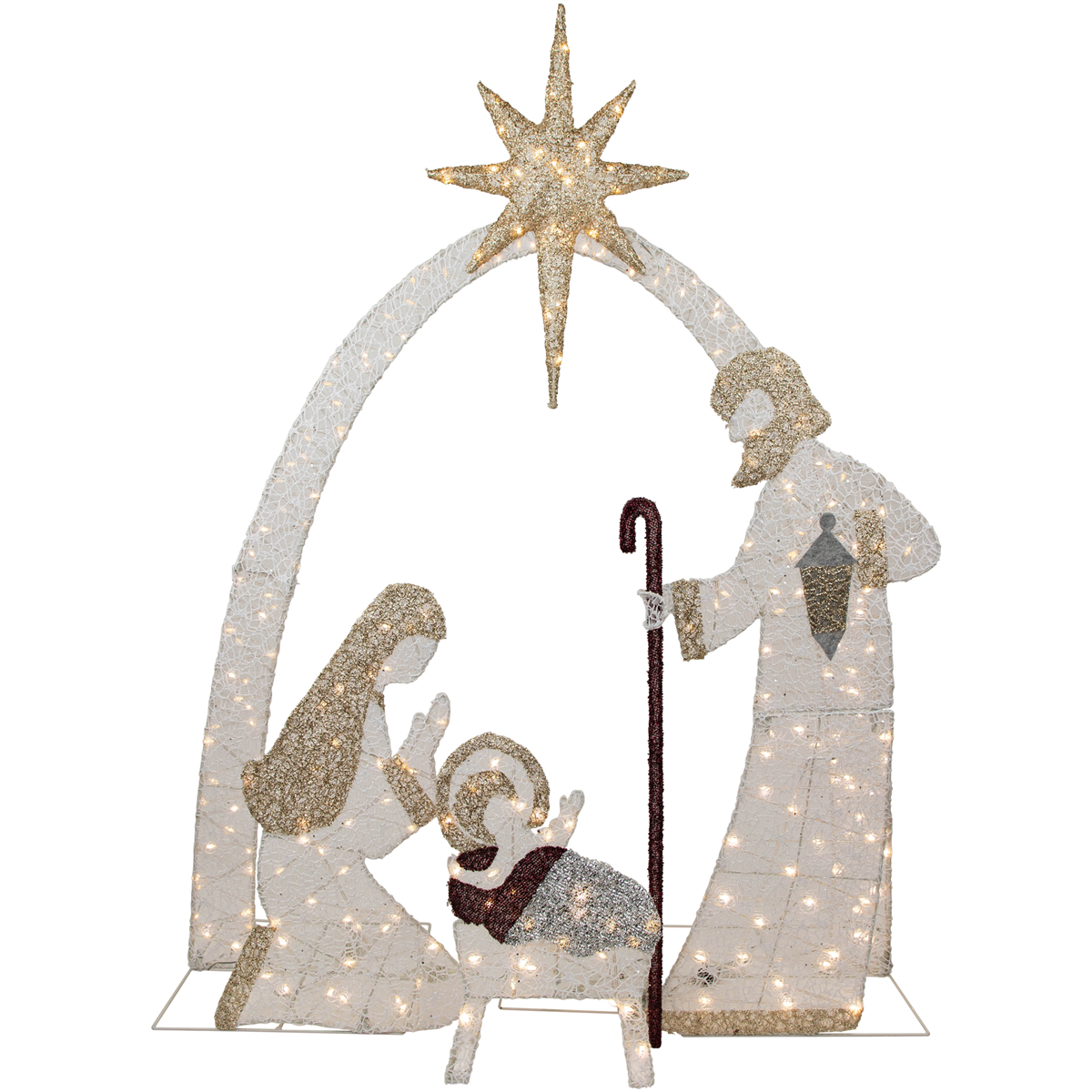 Northlight LED Holy Family Nativity Scene Outdoor Christmas Decor