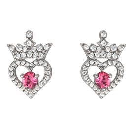 Disney Princess Sterling Silver Cubic Zirconia Stud Earrings