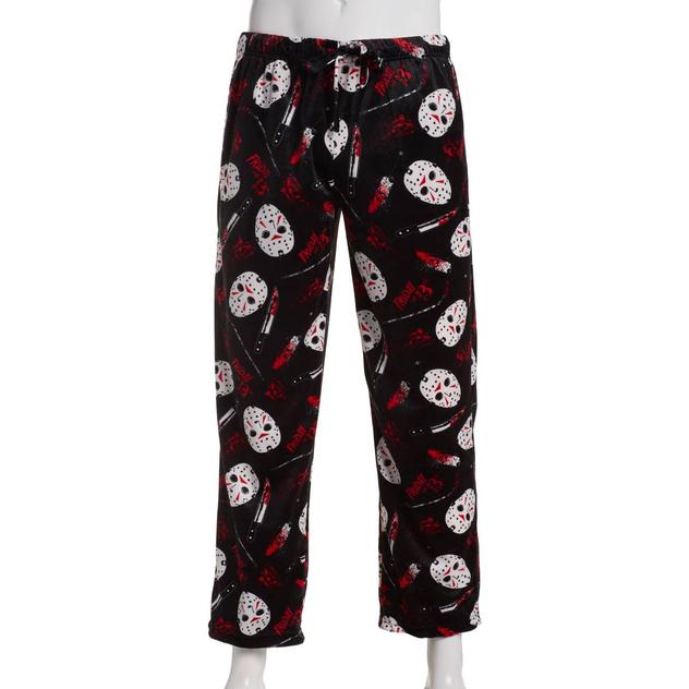 Mens Friday the 13th Jason Silky Pajama Pants - Black