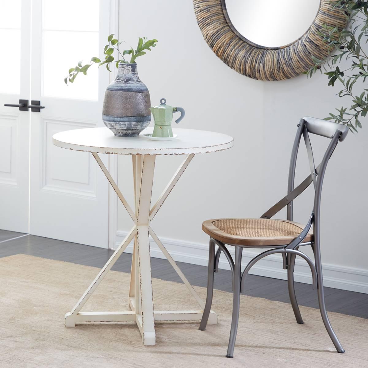 9th & Pike® White Wood Farmhouse Accent Table
