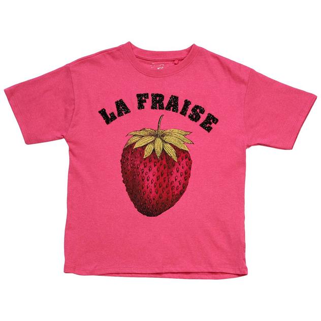 Girls (7-16) Jessica Simpson Strawberry Oversized Tee
