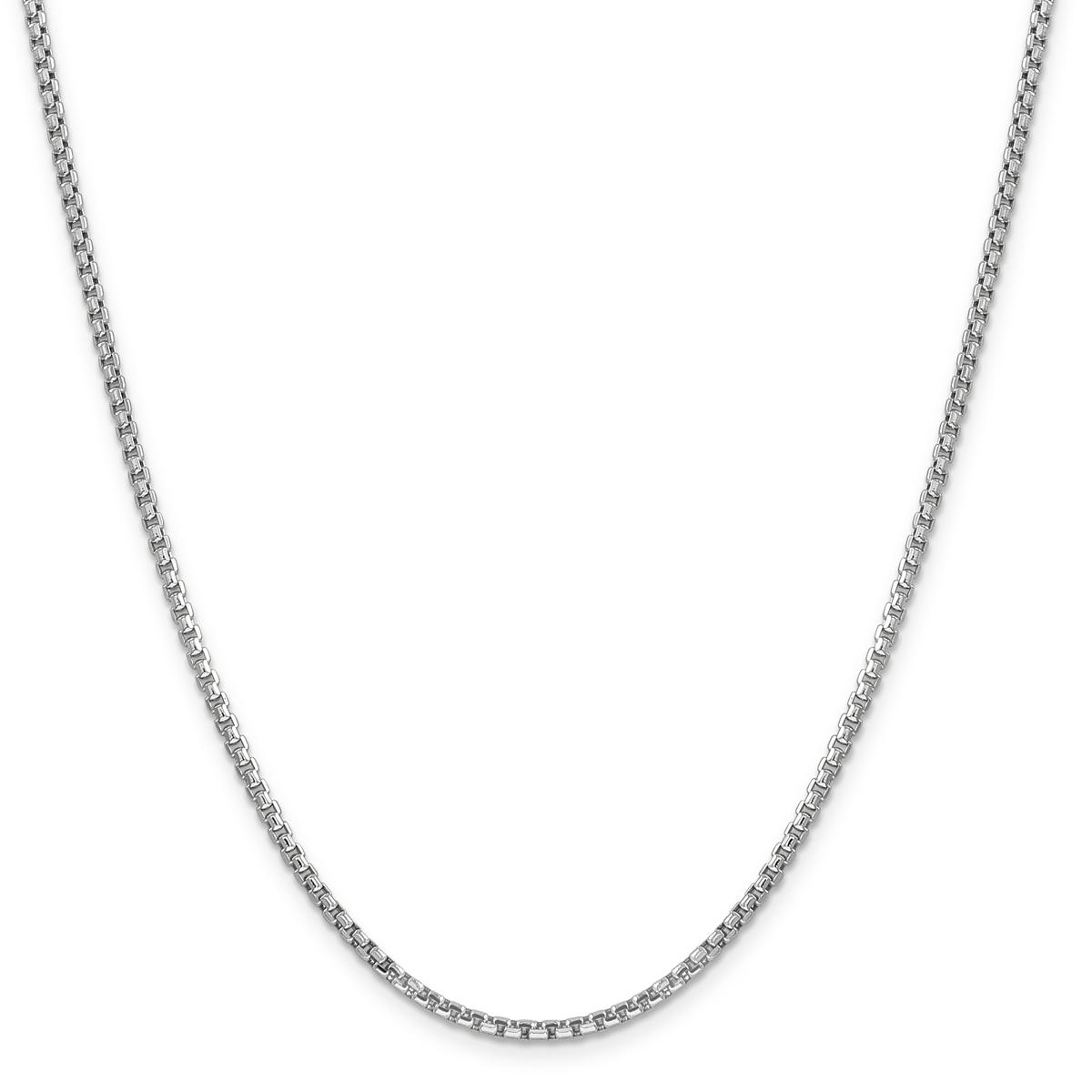 Gold Classics™ 2.45mm. White Gold Semi-Solid Box Bracelet