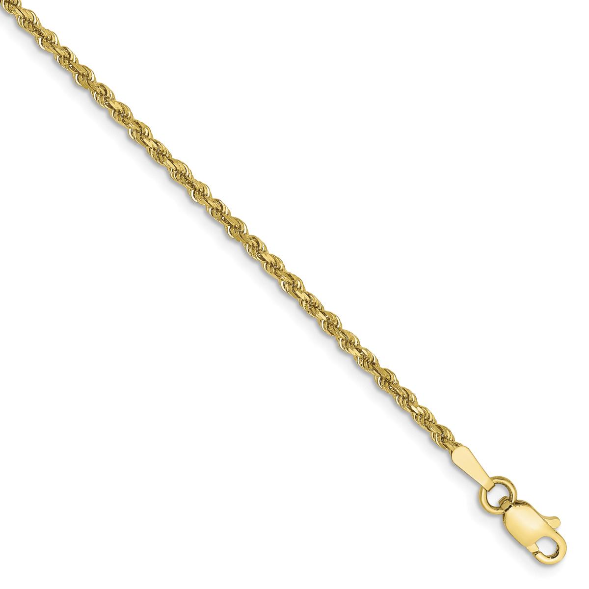 Gold Classics™ 10kt. 1.75mm 16in. Diamond-Cut Rope Chain