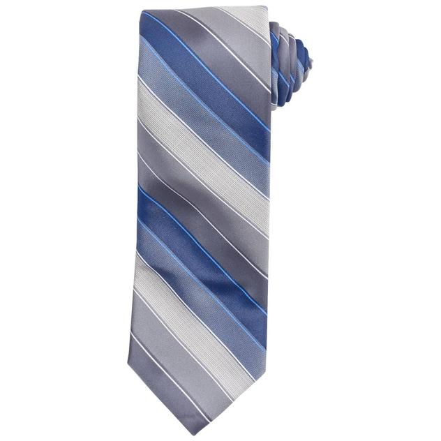 Mens Arrow Textured Multi Bar Stripe Tie