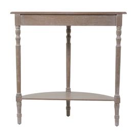 9th & Pike® Light Brown Traditional Half Moon Wood Console Table