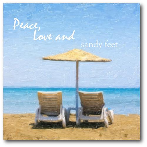 Courtside Market Peace Love and Sandy Wall Art