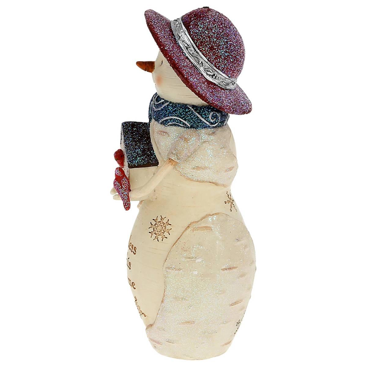 Pavilion 6.5in. Bless This Home Snowman with Birdhouse