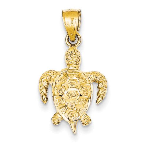 Gold Classics(tm) 14kt. Yellow-Gold Turtle Pendant