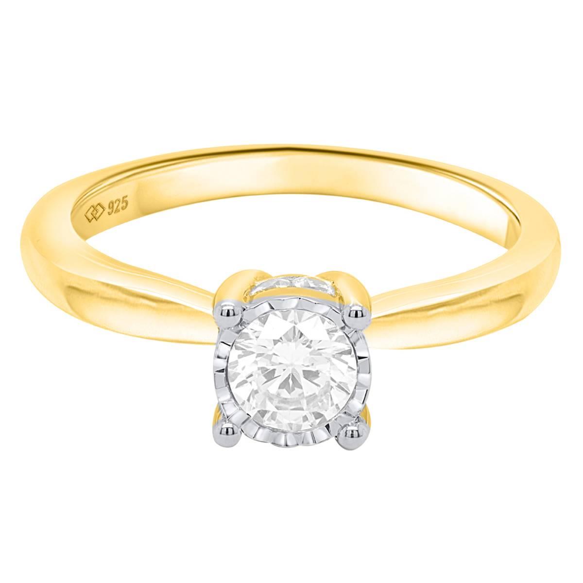 Nova Star® Yellow Gold 1/2ctw. Lab Grown Diamond Solitaire Ring