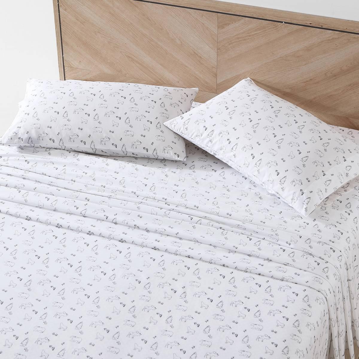 Eddie Bauer Animal Tracks Cotton Percale Sheet Set