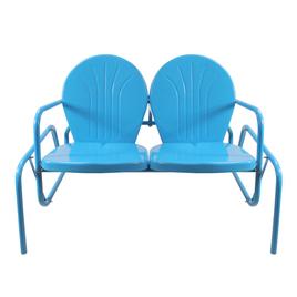 Northlight Seasonal Retro Metal Tulip Double Glider Patio Chair