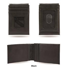 Mens NHL New York Rangers Faux Leather Front Pocket Wallet