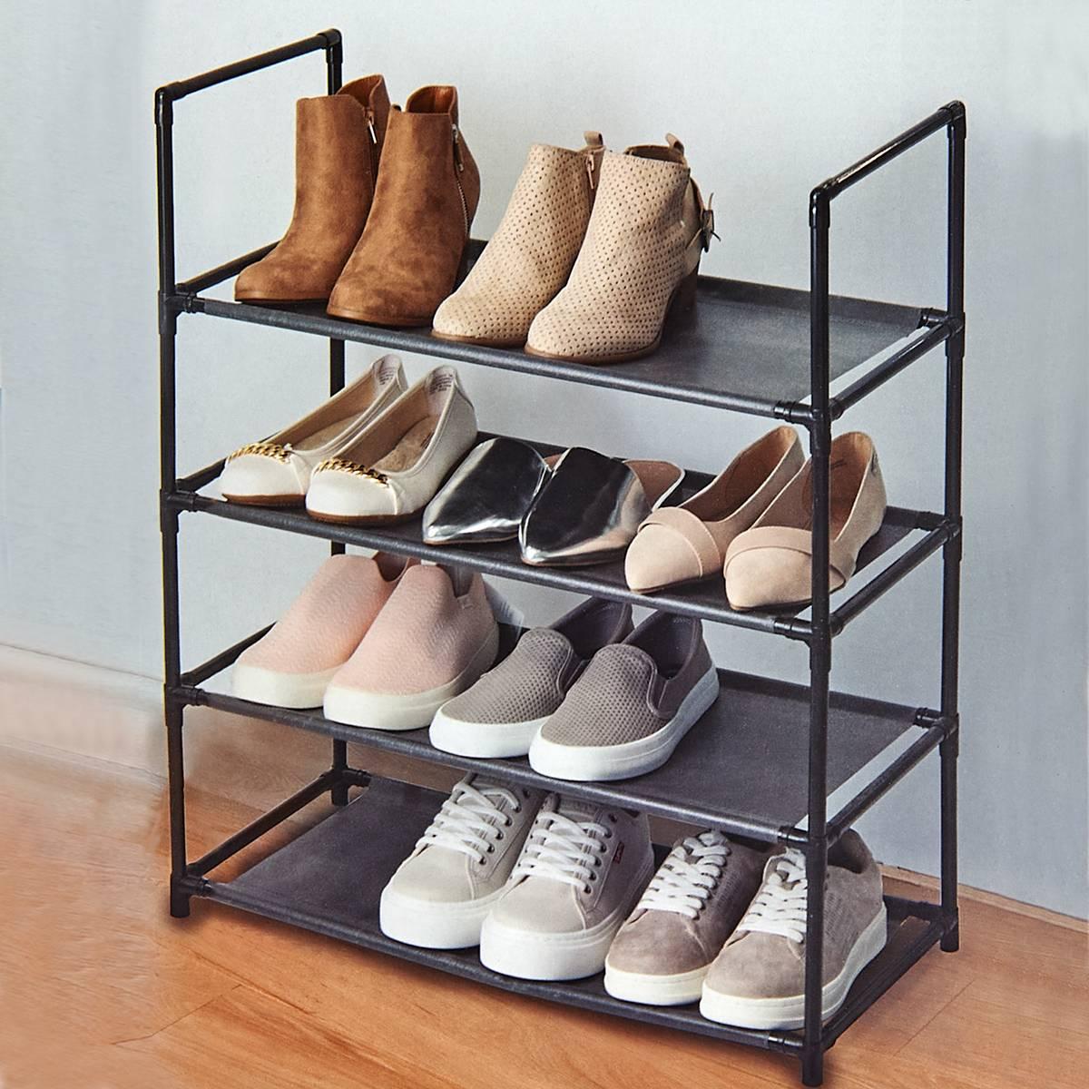 Farberware® 12pr. Non-Woven Black Shoe Rack