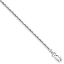 Gold Classics™ 10kt. White 1.3mm 24in Cable Chain Necklace