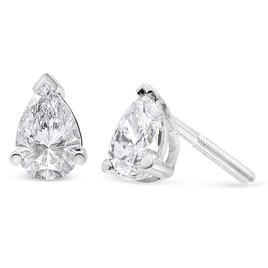 Haus of Brilliance 1ctw. Lab Grown Diamond Pear Stud Earrings