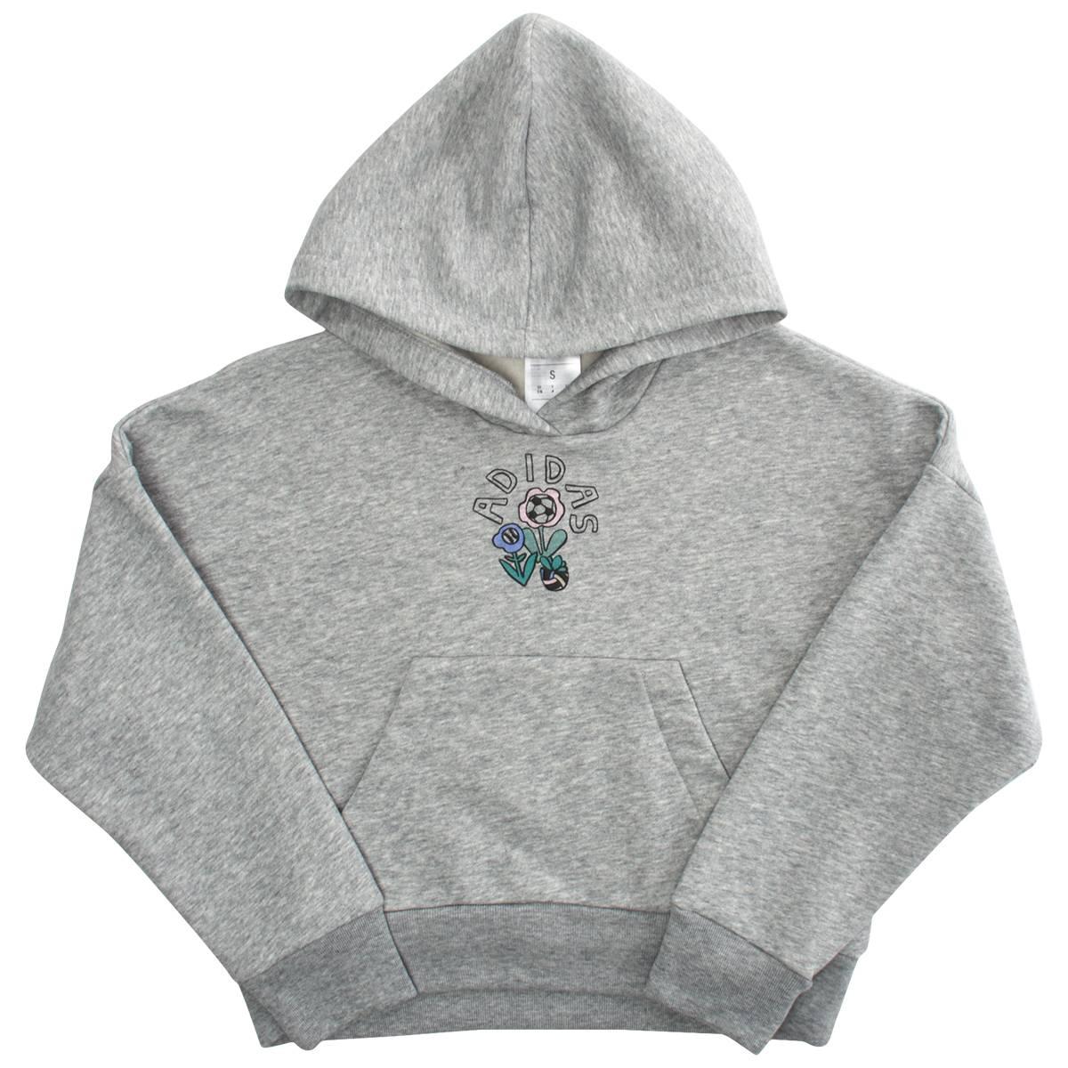 Girls (7-16) adidas® Plant Love Puffy Back Art Loose Fit Hoodie