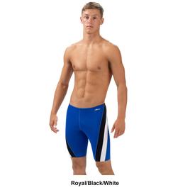 Mens Dolfin® Reliance Solid Red Color Block Jammer Swimsuit