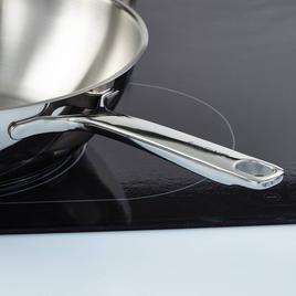 BergHOFF Helix Stainless Steel 12in. Wok Pan w/ Glass Lid