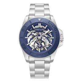 Mens Kenneth Cole New York(R) Automatic Silver Watch - KCWGY0076501