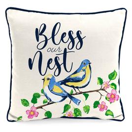 Jordan Manufacturing Bless Our Nest Outdoor Throw Pillow