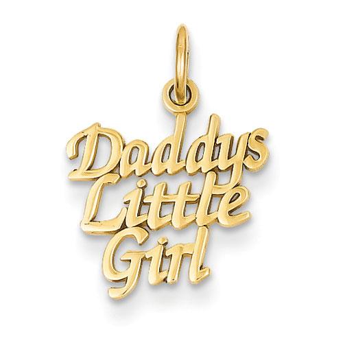 Gold Classics(tm) 14kt. Gold Daddy's Little Girl Charm