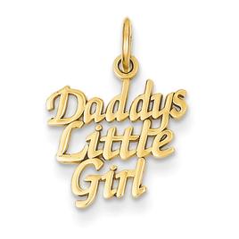 Gold Classics(tm) 14kt. Gold Daddy's Little Girl Charm