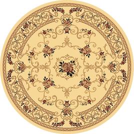 Rugs America(tm) New Vision Souvanerie Round Rug - Cream