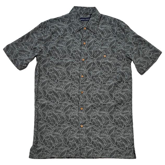 Mens Preswick & Moore® Abstract Button Down Shirt - Twilight Blue