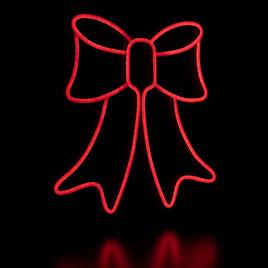 Northlight Seasonal 15in. LED Neon Bow Christmas Window Décor
