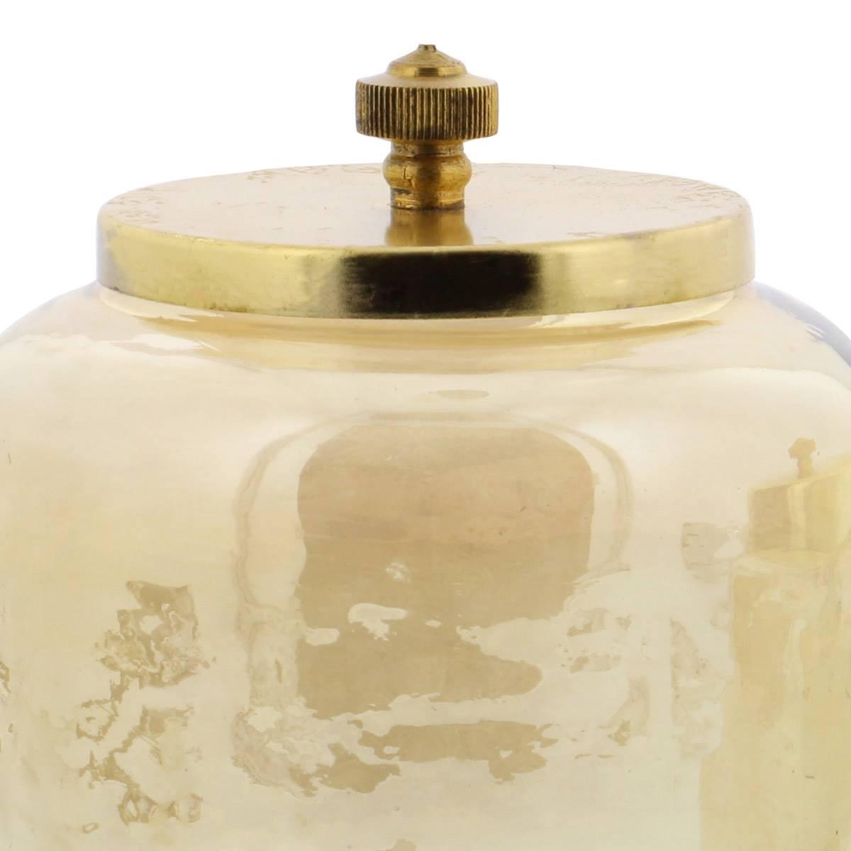 9th & Pike® Gold Smoked Glass Jars - Set of 2