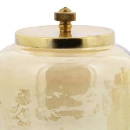 9th & Pike® Gold Smoked Glass Jars - Set of 2