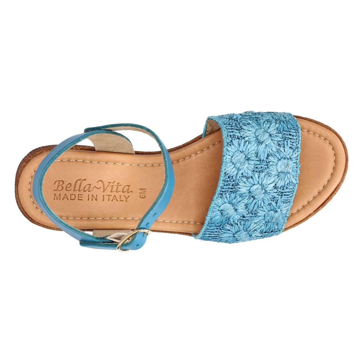 Womens Bella Vita Kea-Italy Floral Wedge Sandals