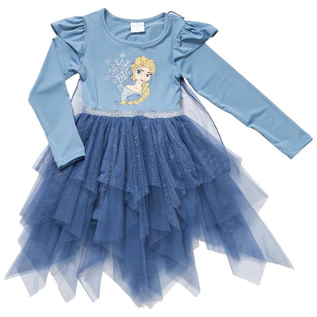 Toddler Girl Disney Frozen Elsa Long Sleeve Tutu Dress