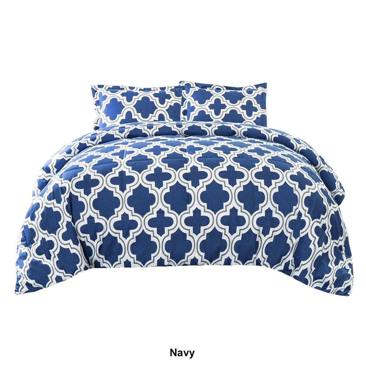 Superior 3pc. Down Alternative Trellis Comforter Set