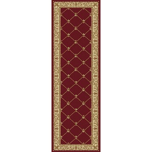 Tayse Sensation Orleans Traditional Runner - Red