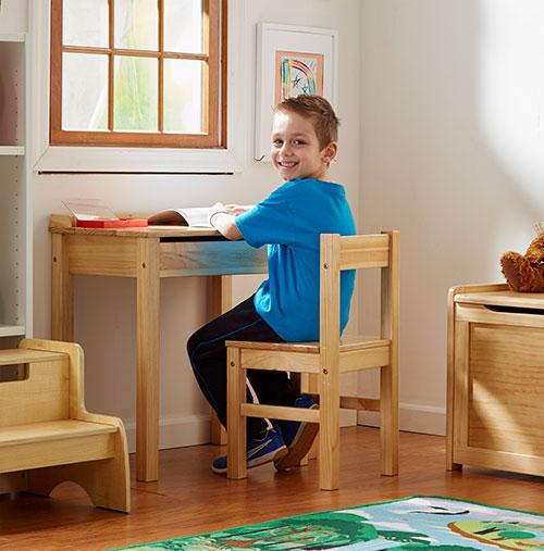 Melissa &amp; Doug(R) Wooden Lift-Top Desk &amp; Chair
