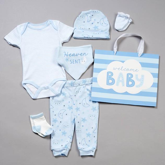 Baby Boy (NB-6M) baby views® 8pc. Heaven Sent Hanging Gift Set