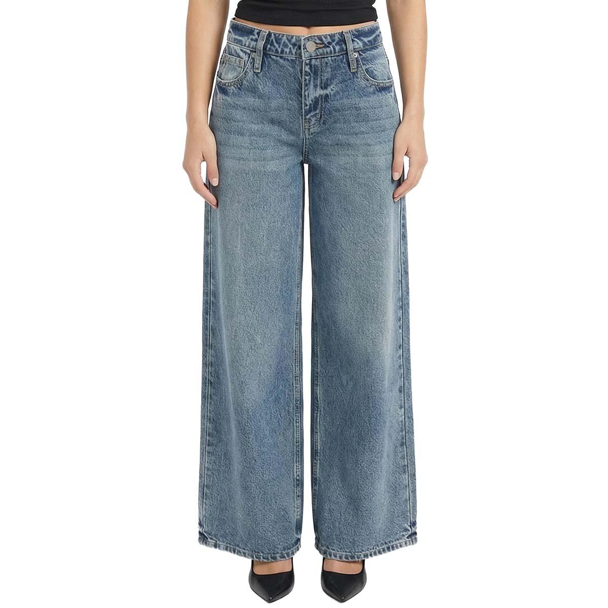 Juniors YMI(R) Joey Low Rise Super Wide Leg Jeans