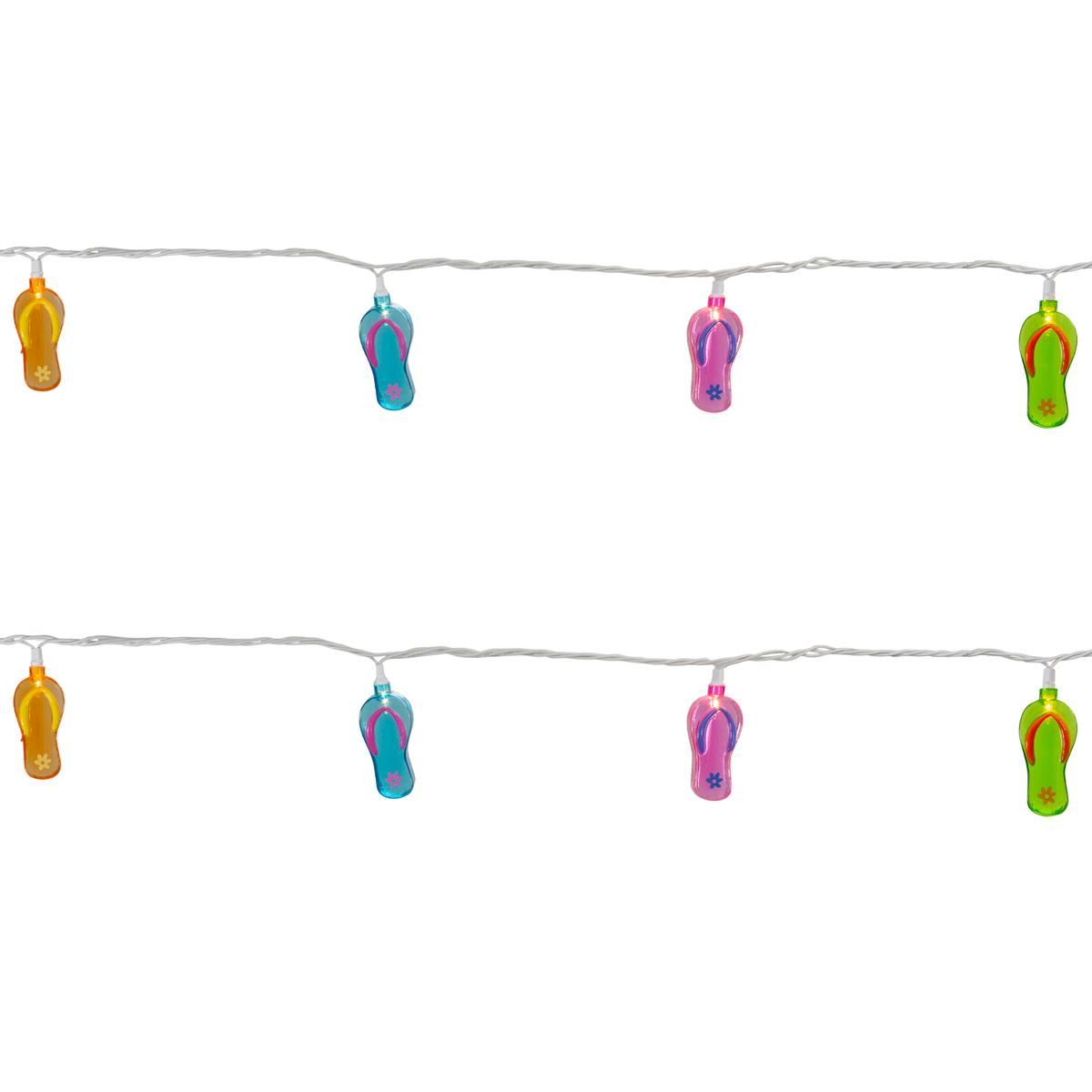 Northlight Seasonal 10ct. Summer Flip Flop Novelty String Lights