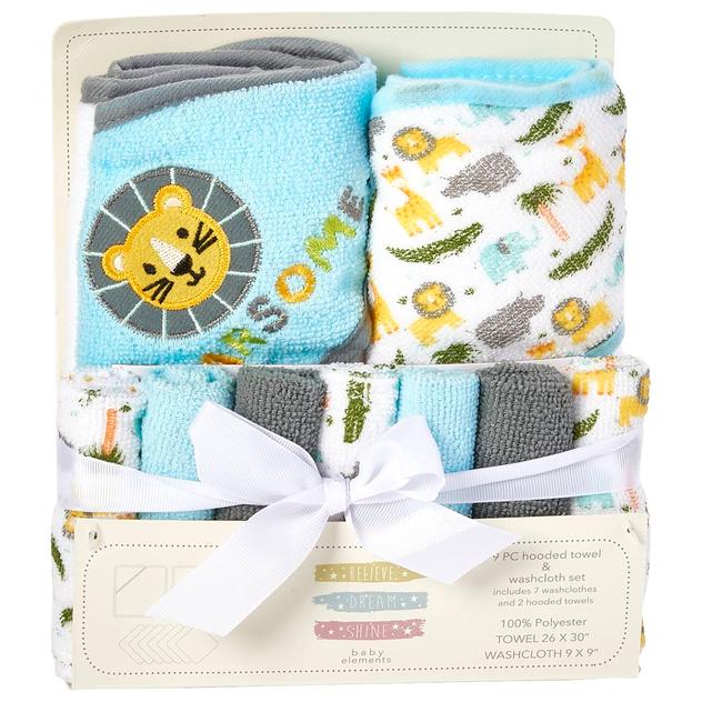 Baby Elements 9pc. Lion Safari Bath Set