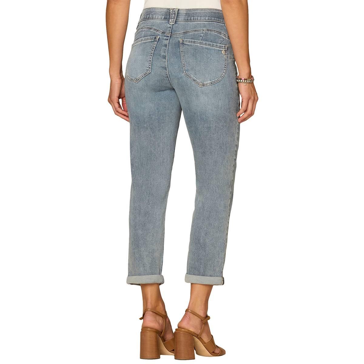 Womens Democracy “Ab”solution® Mid Rise Roll Cuff Ankle Jeans