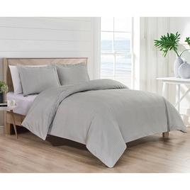 Bibb Home 1800 Series Oxford 3pc. Duvet Cover Set