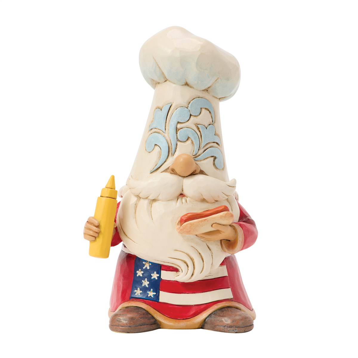Jim Shore Heartwood Creek Patriotic Grilling Gnome Figurine